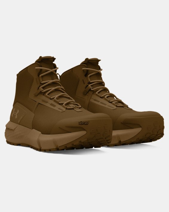 Men's UA Valsetz Mid Tactical Boots, Brown, pdpMainDesktop image number 3